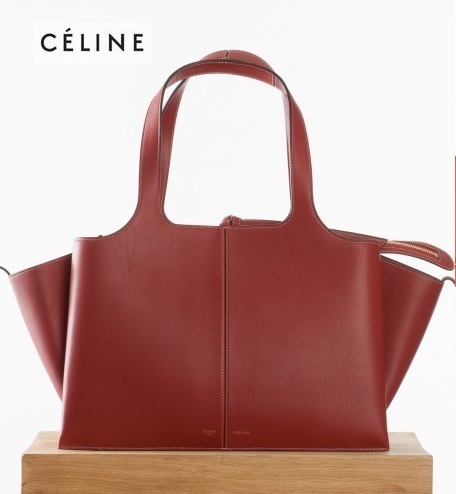 2017最新作 セリーヌコピー Tri-foldトライフォールド バッグ Red medium